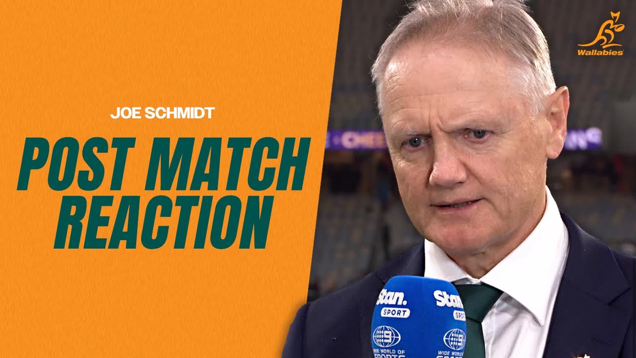 Joe Schmidt's Post-Match Reaction to Wallabies vs. All Blacks in Perth ๐