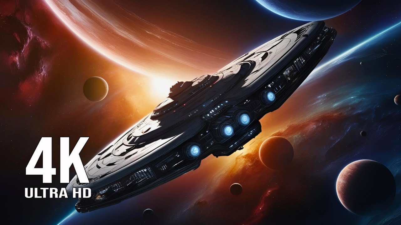 Interstellar 4K HDR Space Journey with Ambient Music 🚀
