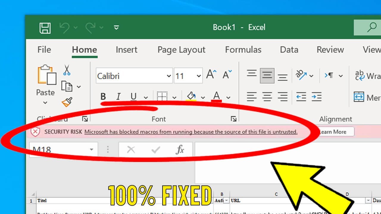 Fix: Macros Blocked in Excel Due to Untrusted Source ✅