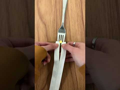 Using a fork to install a zipper pull