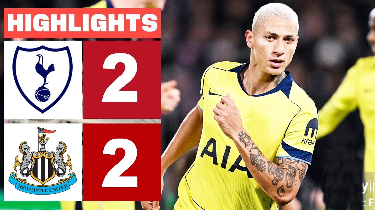 Tottenham vs Newcastle 2-2 Highlights & Goals ⚽