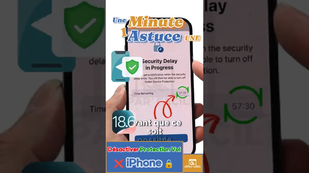 Désactiver la protection appareil volé sur iPhone (Tutoriel) 🔒📱