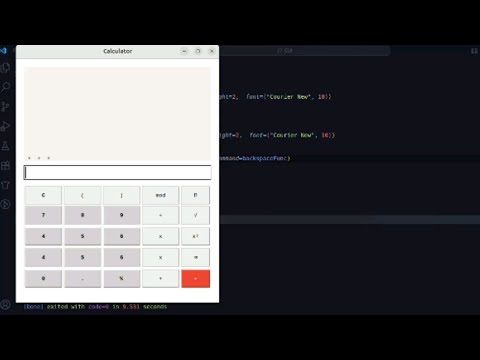 Python Calculator with Tkinter 🍏