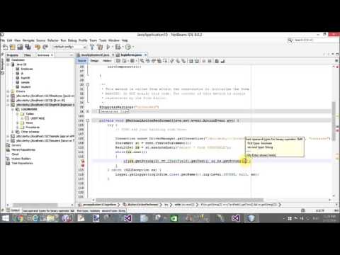 Login Form with database in JAVA Swing