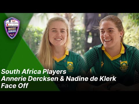 Time Out challenge ⏱️ | South Africa players Annerie Dercksen & Nadine de Klerk face off 😅🏏