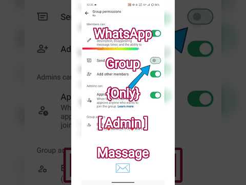 Whatsapp Group Only Admin Send Message Settings #shorts #whatsapp #rkrajutechnology