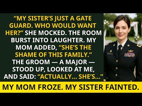 At My Sister’s Wedding, She Publicly Mocked Me — Then Her Groom Bowed and Said, “Ma’am…”