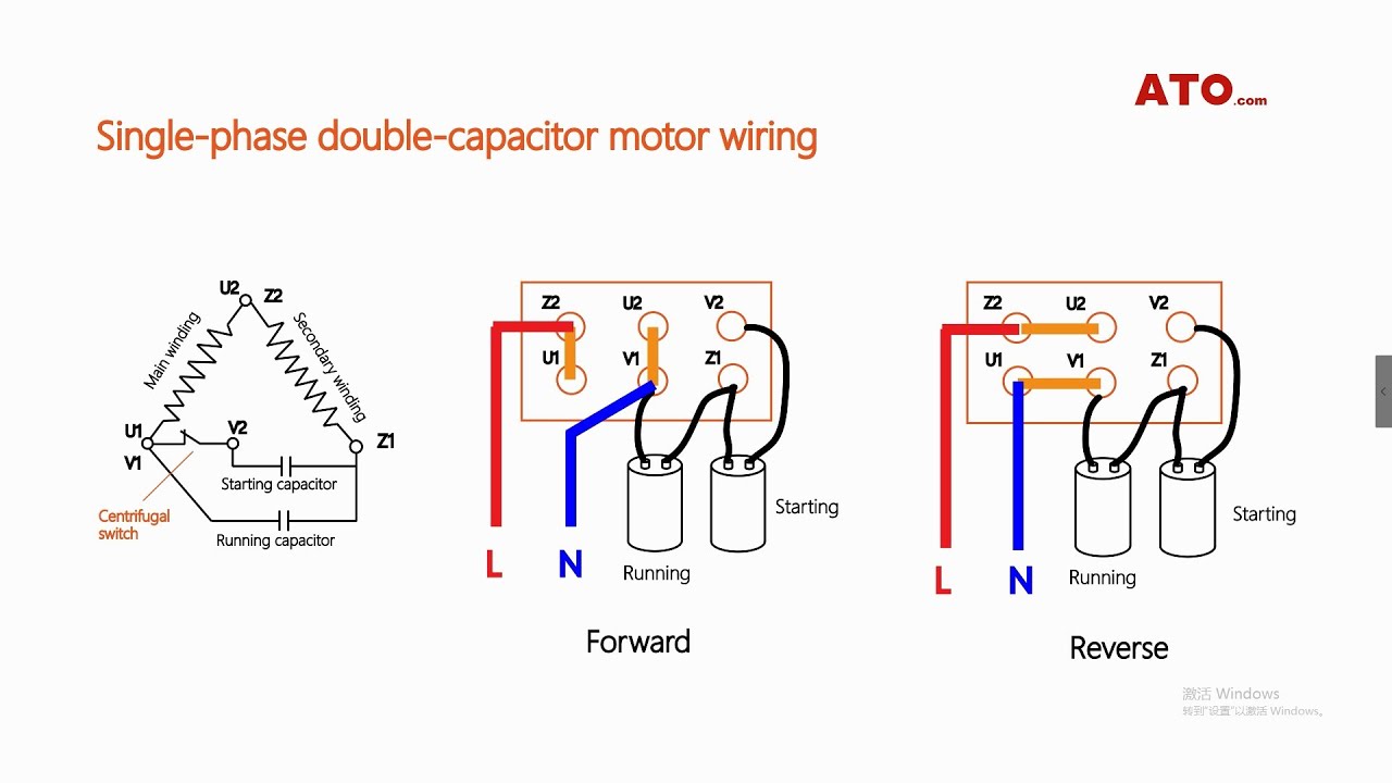 Single Phase Motor Forward & Reverse Wiring Guide