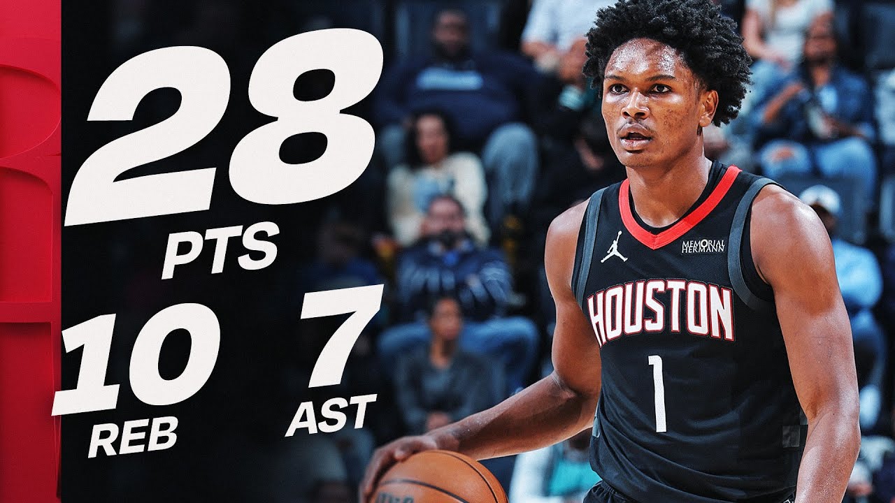 Amen Thompson Dominates in Rockets Win π