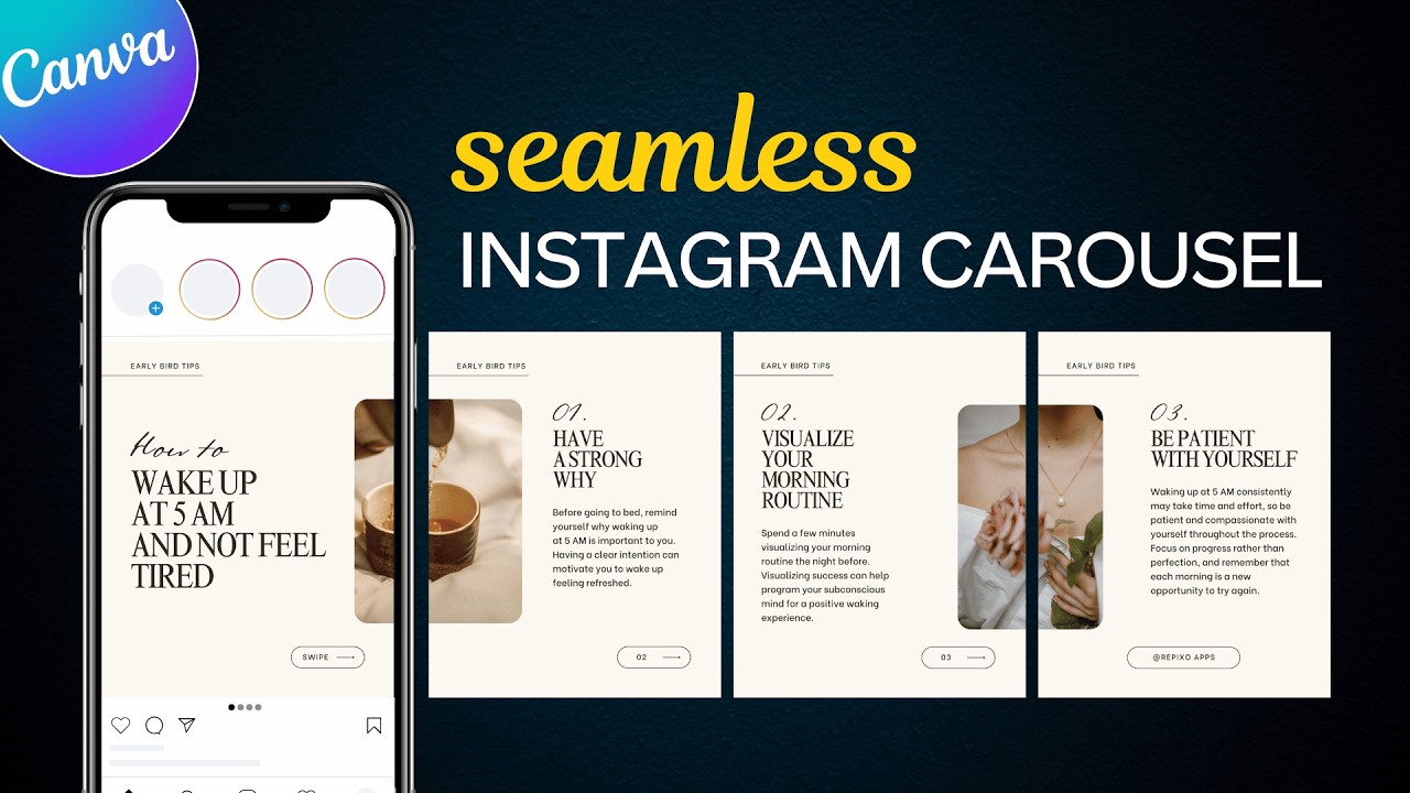 Create Seamless Instagram Carousels with Canva 📱