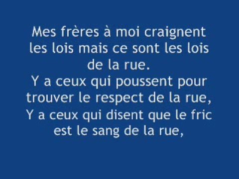 Kenza Farah - Au coeur de la rue (paroles)