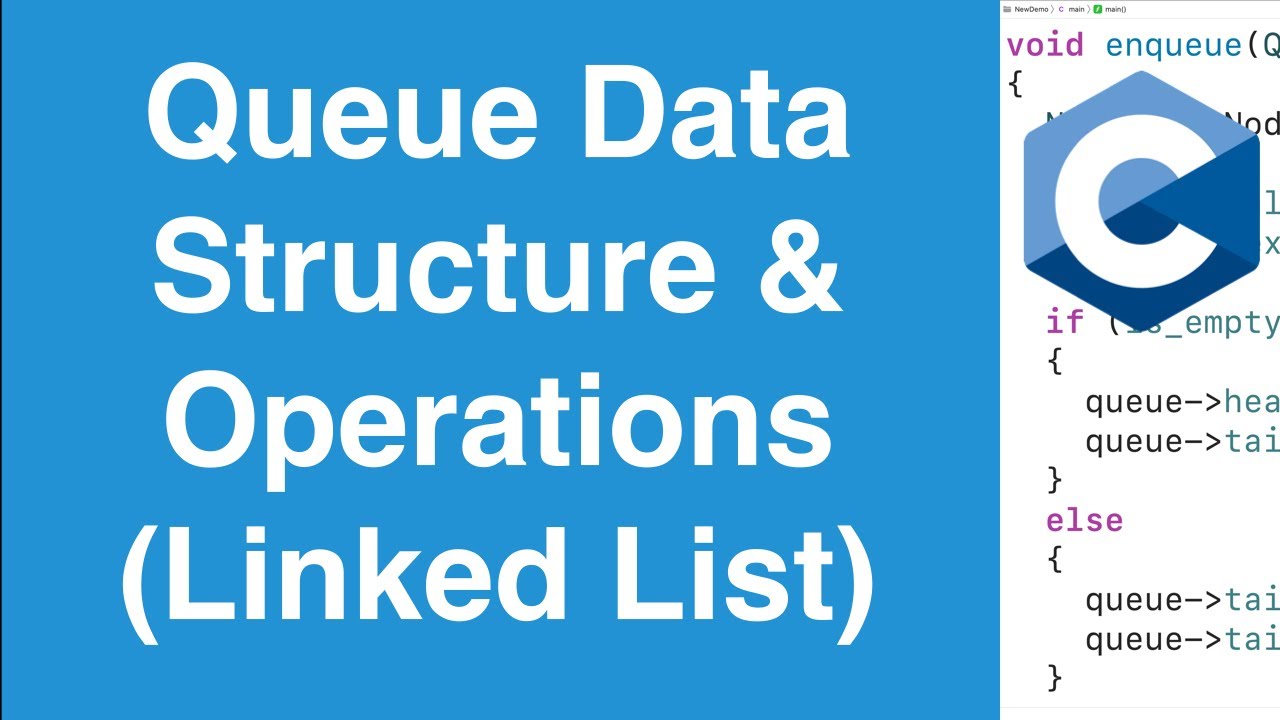 Queue Data Structure with Linked List in C