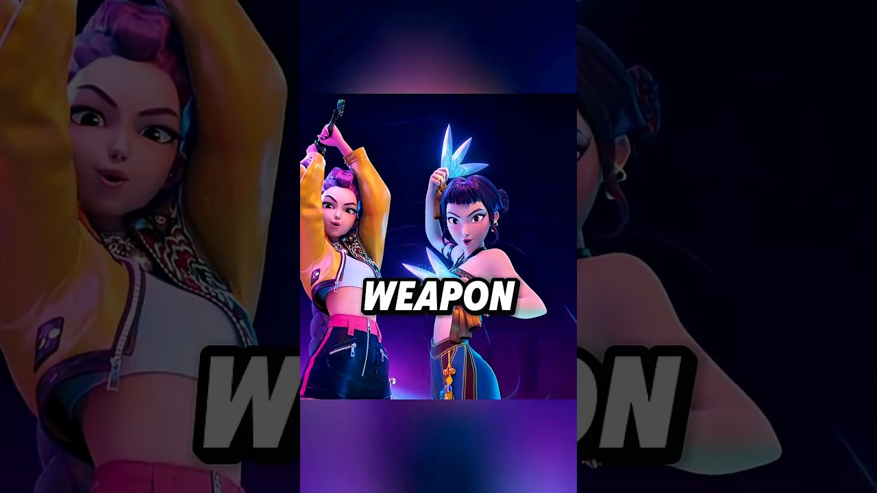 Zoey’s Weapon From Kpop Demon Hunters Is Harmless #kpopdemonhunters #shorts