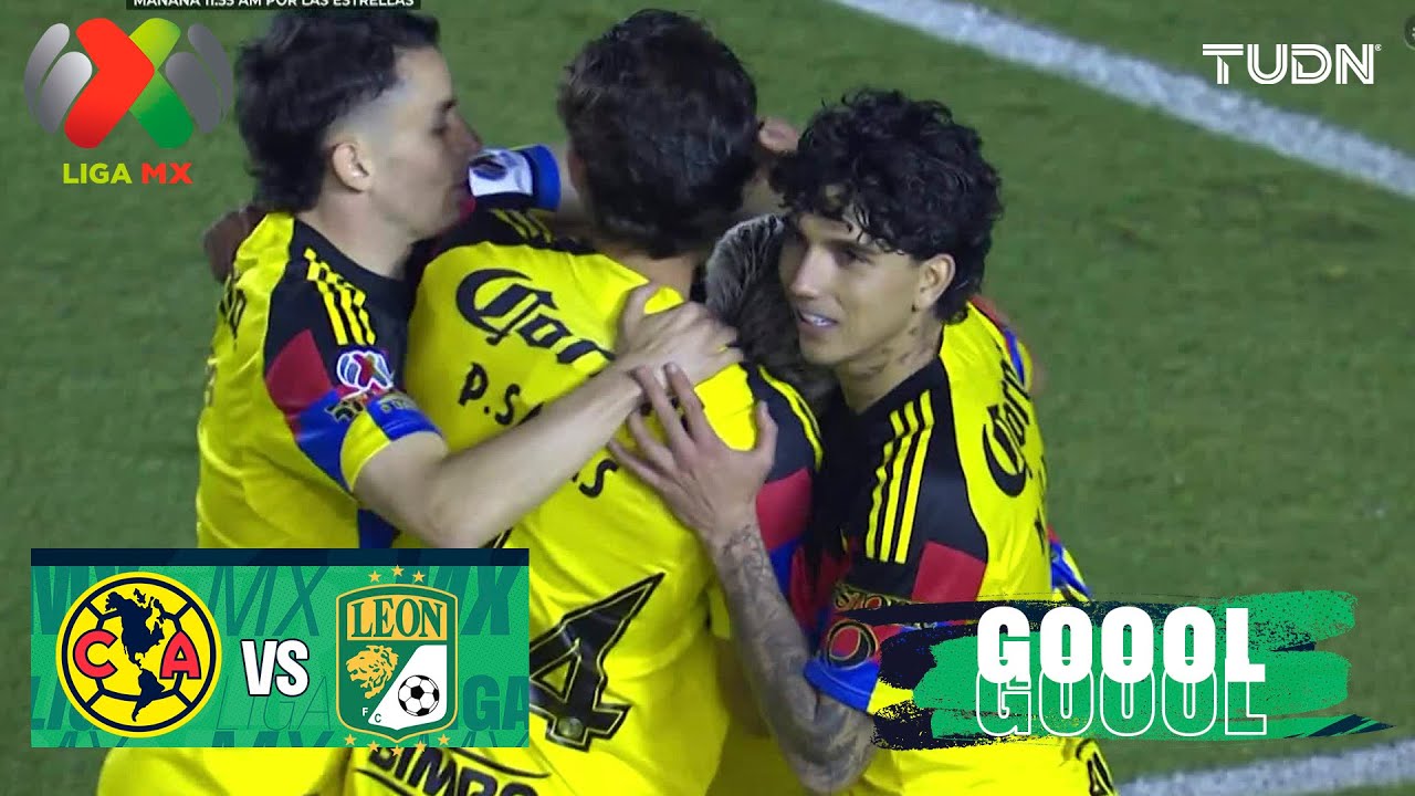 ¡GOLazo de América! Aguirre abre el marcador con un disparo de zurda ⚽