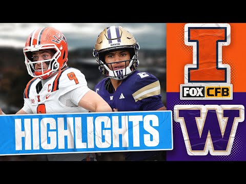No. 23 Illinois Fighting Illini vs. Washington Huskies Highlights | FOX College Football