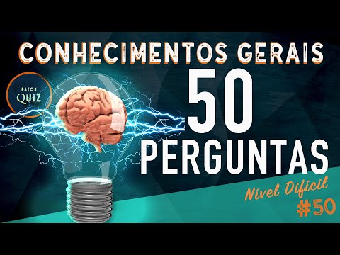 50 PERGUNTAS (com RESPOSTAS) | QUIZ de CONHECIMENTOS GERAIS | Fator Quiz ESPECIAL | DIFÍCIL