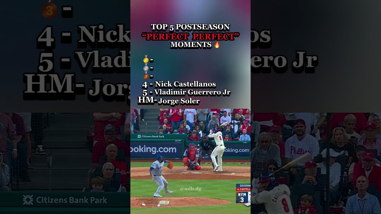 TOP 5 Top 5 Perfect Postseason Moments ⚾