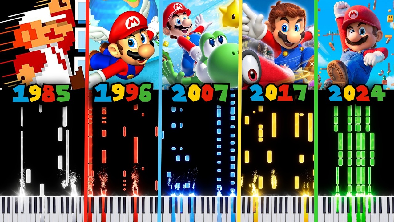 Mario Music Evolution (1985-2024) 🎹
