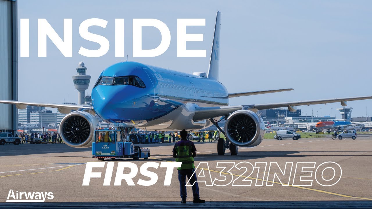 KLM Unveils New A321neo 'Swallowtail' at Schiphol ✈️