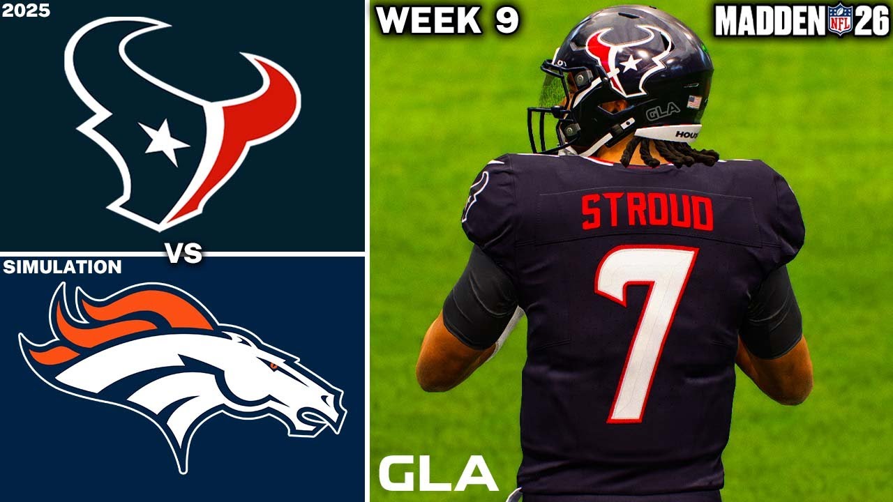 Week 9 Madden 26 PS5 Simulation: Texans vs. Broncos 🏈