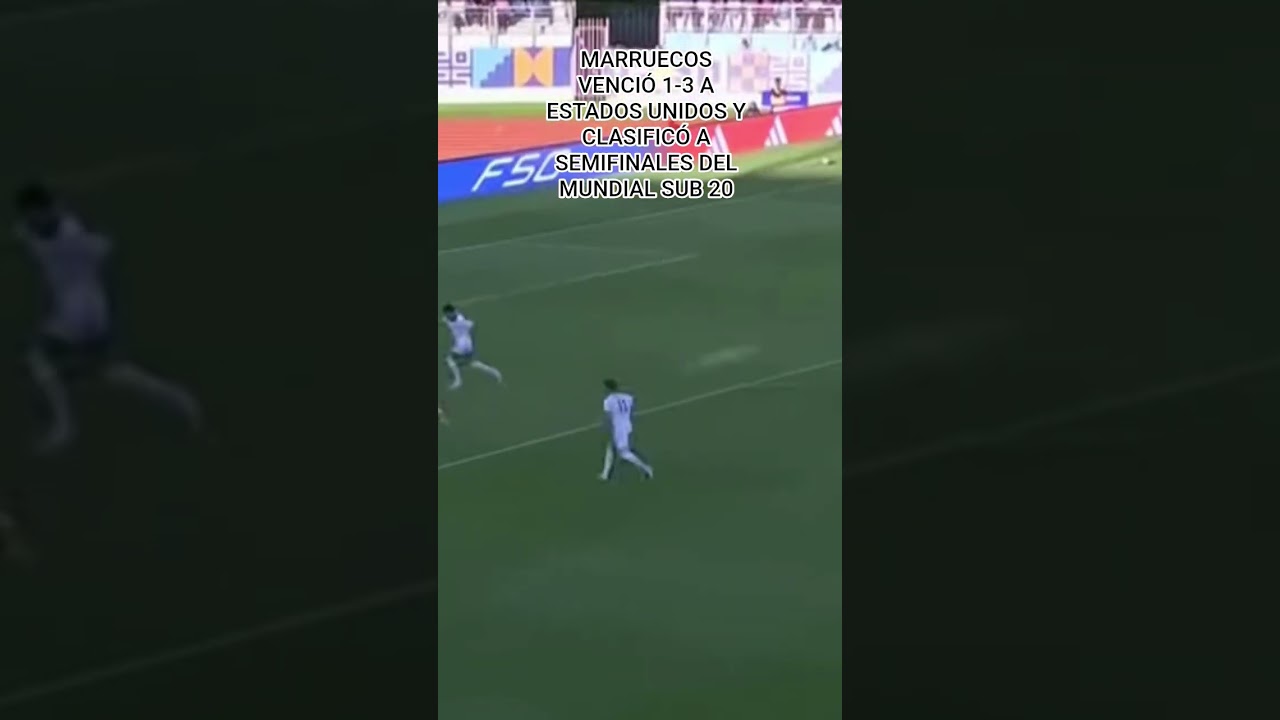 Marruecos derrota a EE.UU. y avanza a semifinales Sub-20 ⚽