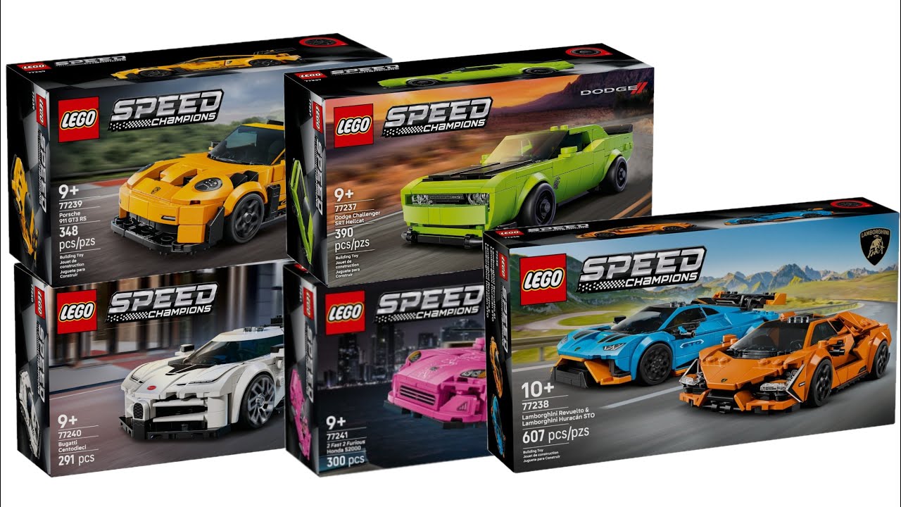 All LEGO Speed Champions Summer sets 2025 CompilationCollection Speed Build