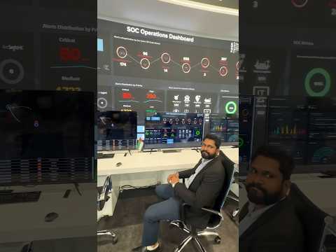 Cyber Security operations dashboard at Dubai Export city COP28 #Dubai #cybersecurity #technology