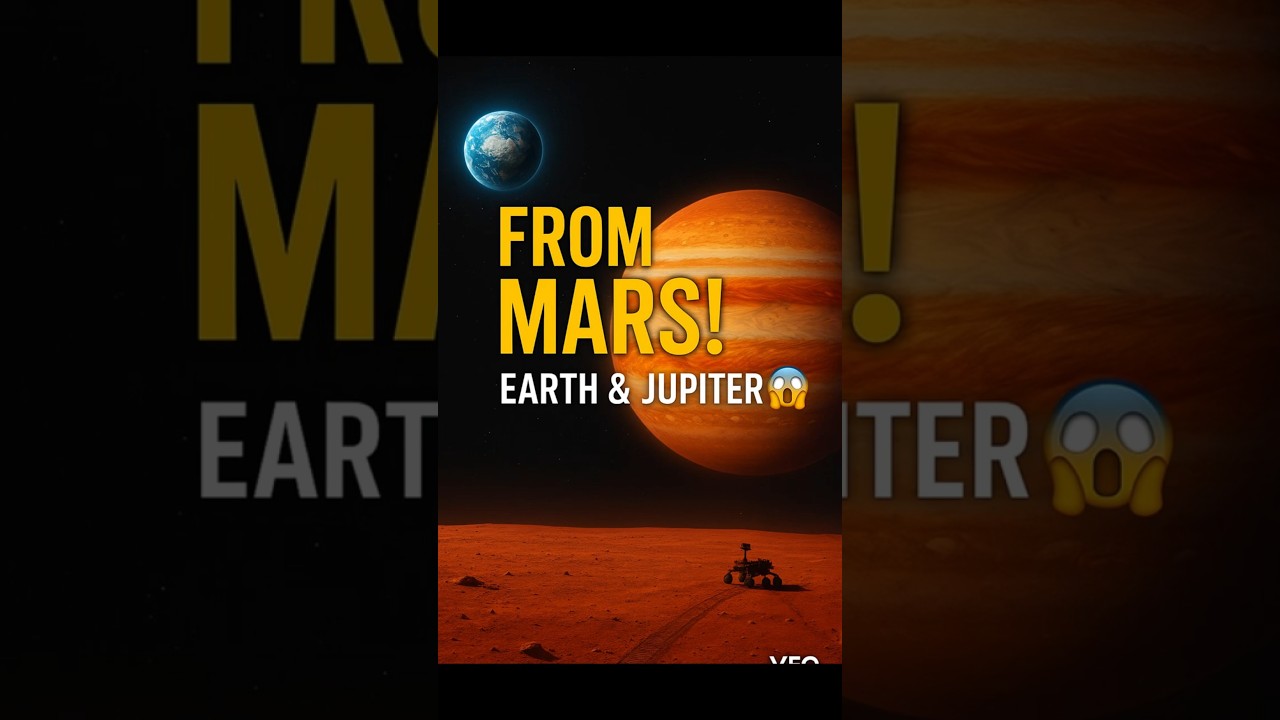 Earth & Jupiter from Mars: The Ultimate Space Show 🌍