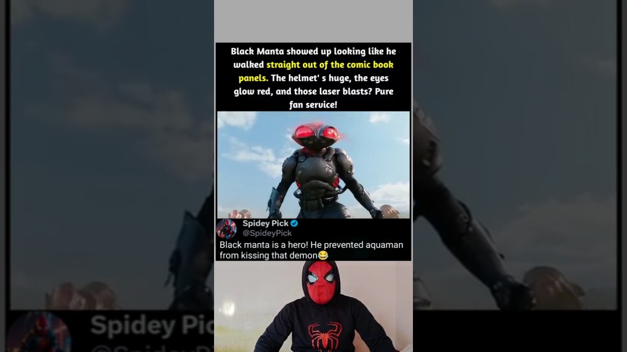 Black Manta’s Iconic Comic-Accurate Suit in Aquaman (2018) 🦈 #shorts