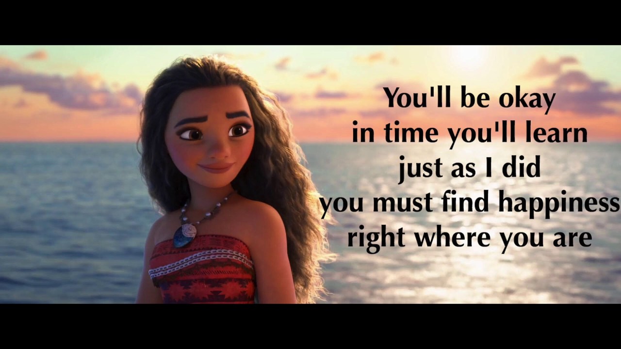 Moana - Where You Are (Lyrics) πΆ