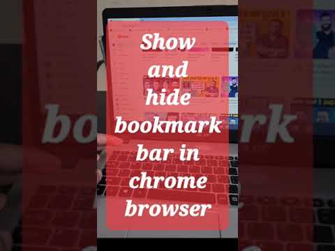 Toggle Bookmark Bar in Chrome π