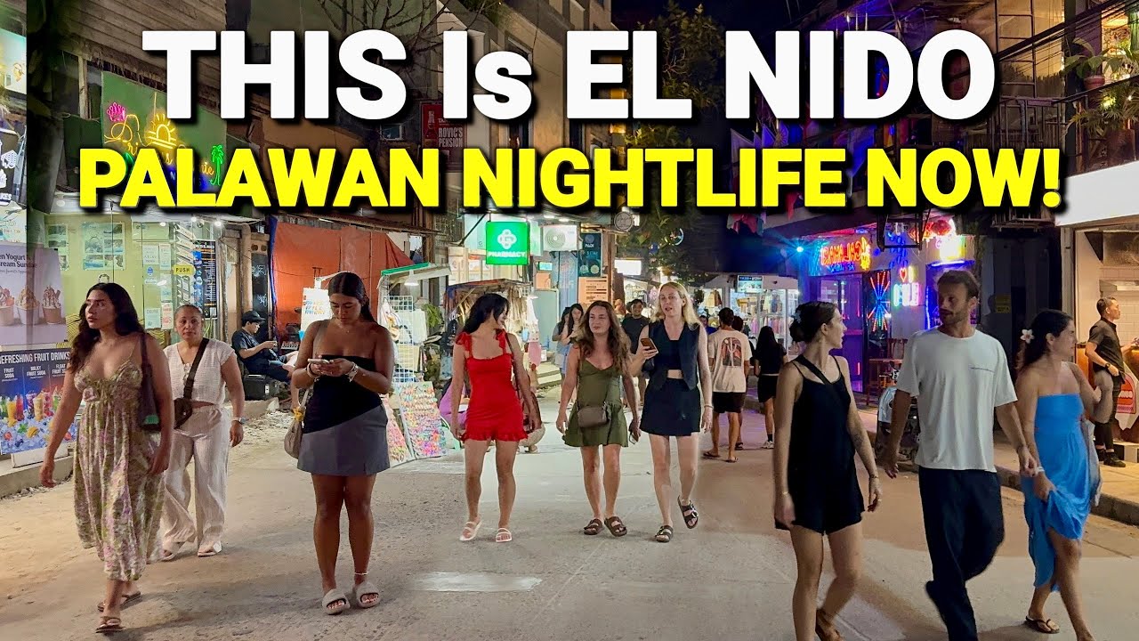 Philippines NIGHTLIFE in EL NIDO, PALAWAN 2026 | Walking El Nido’s Town Proper - Bars & Restaurants