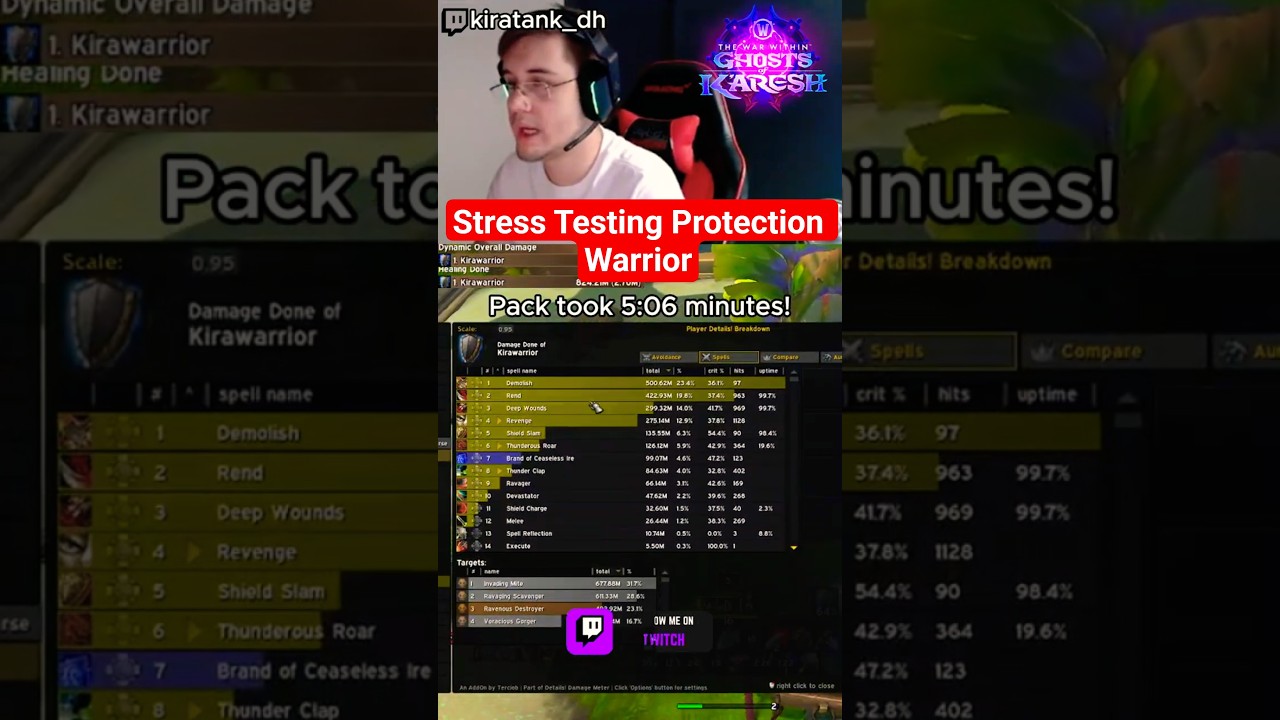 Prot Warrior Stress Test: Massive Damage in Patch 11.2