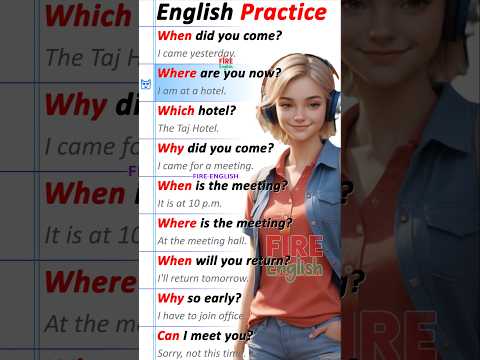 π₯°100 English Conversation Practice for Beginners to advanced level / how to greet in English