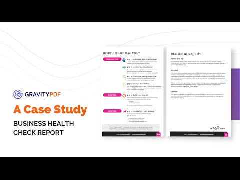 Case Study: Business Health Check Report with Gravity Forms and Gravity PDF