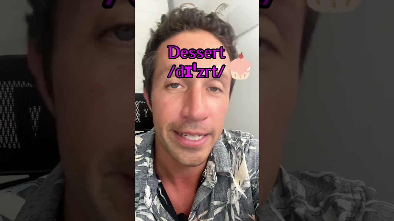 Master the Pronunciation: Desert vs. Dessert 🍨