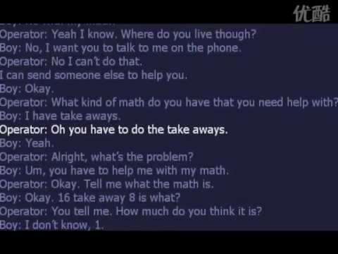 kid call 911 for help with math