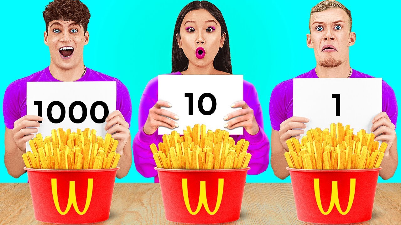 Extreme 1000 Layers Food Challenge 🍽️