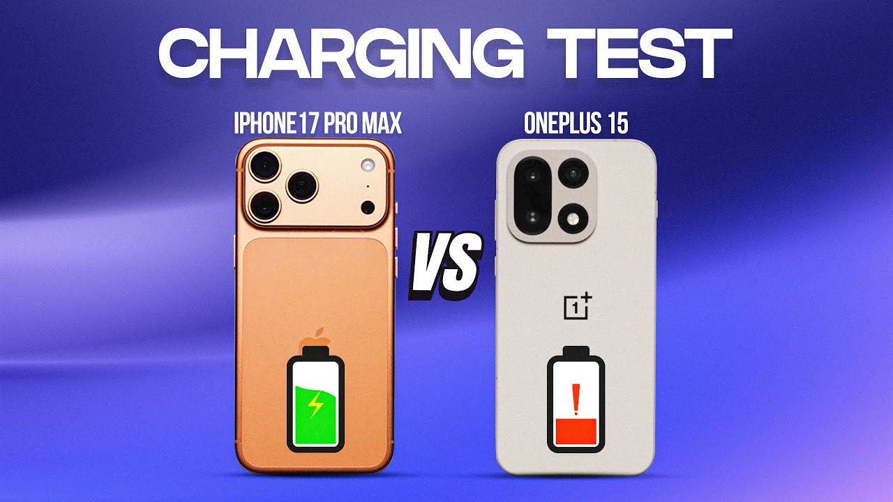 OnePlus 15 vs iPhone 17 Pro Max Fast Charging ⚡