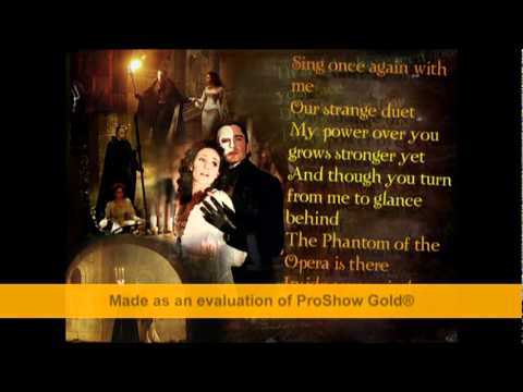 Phantom of the Opera Lyrics by Brightman & Banderas 🎭
