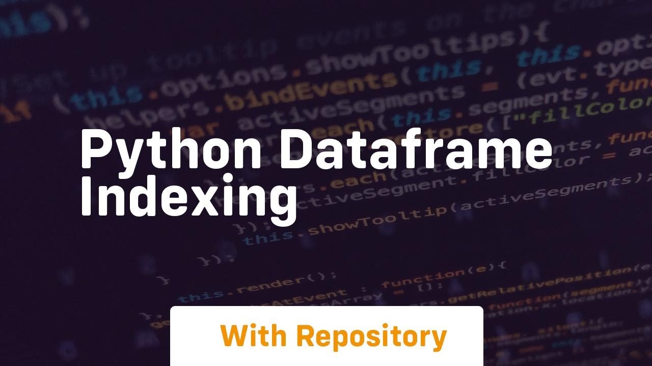 Python DataFrame Indexing Basics 📊