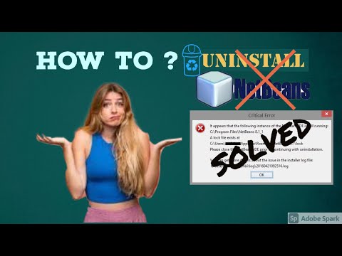 How to fix Netbeans IDE 8.1 uninstall error | #AS_Tutorials