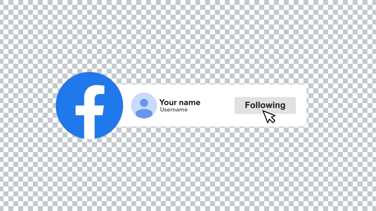 Free Green Screen Facebook Follow Button Animation