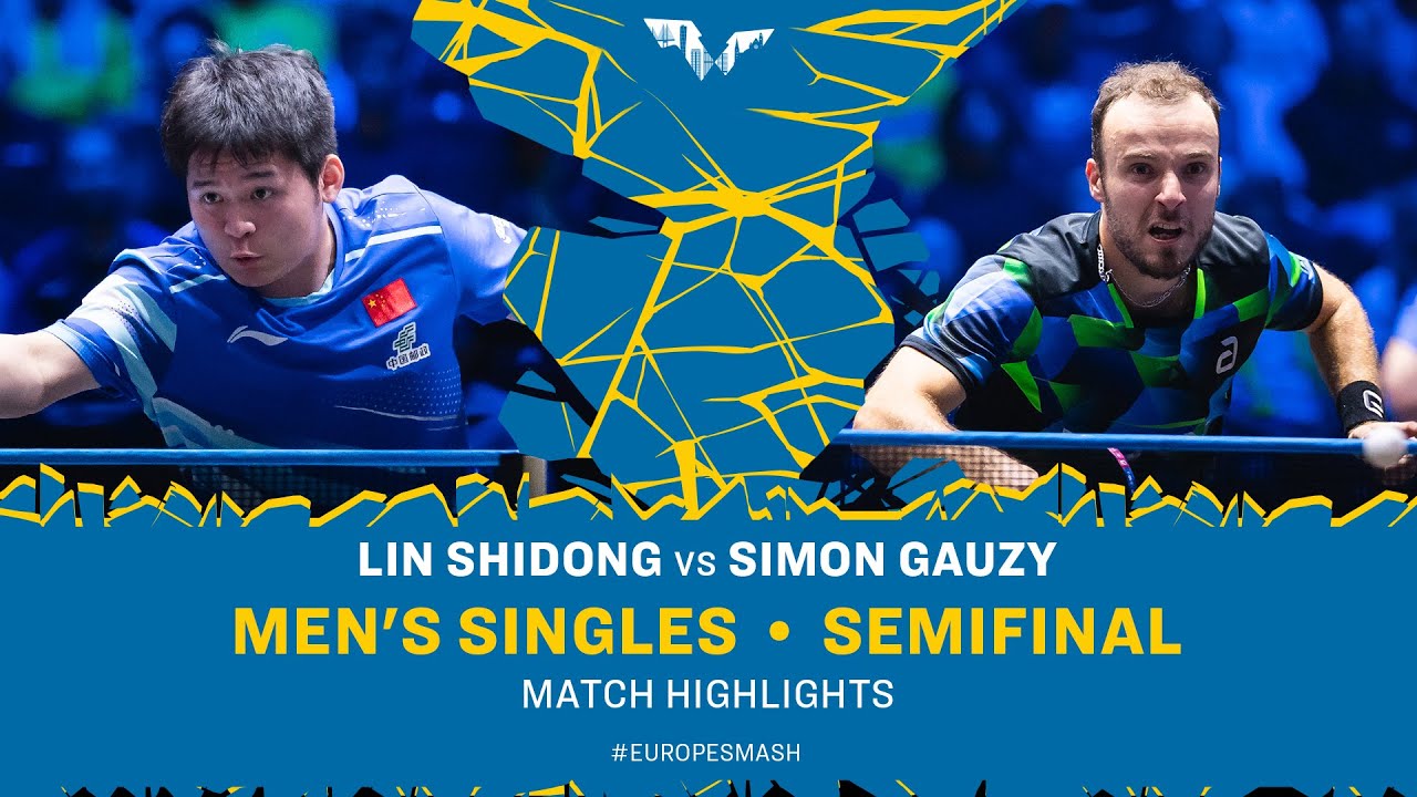 Lin Shidong Battles Simon Gauzy in Epic Semifinal at Europe Smash 2025 🏓