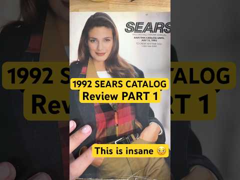 1992 Sears Catalog Review #90s #1990s #90snostalgia #sears #rpdr #y2k #vintage #lol #90sfashion