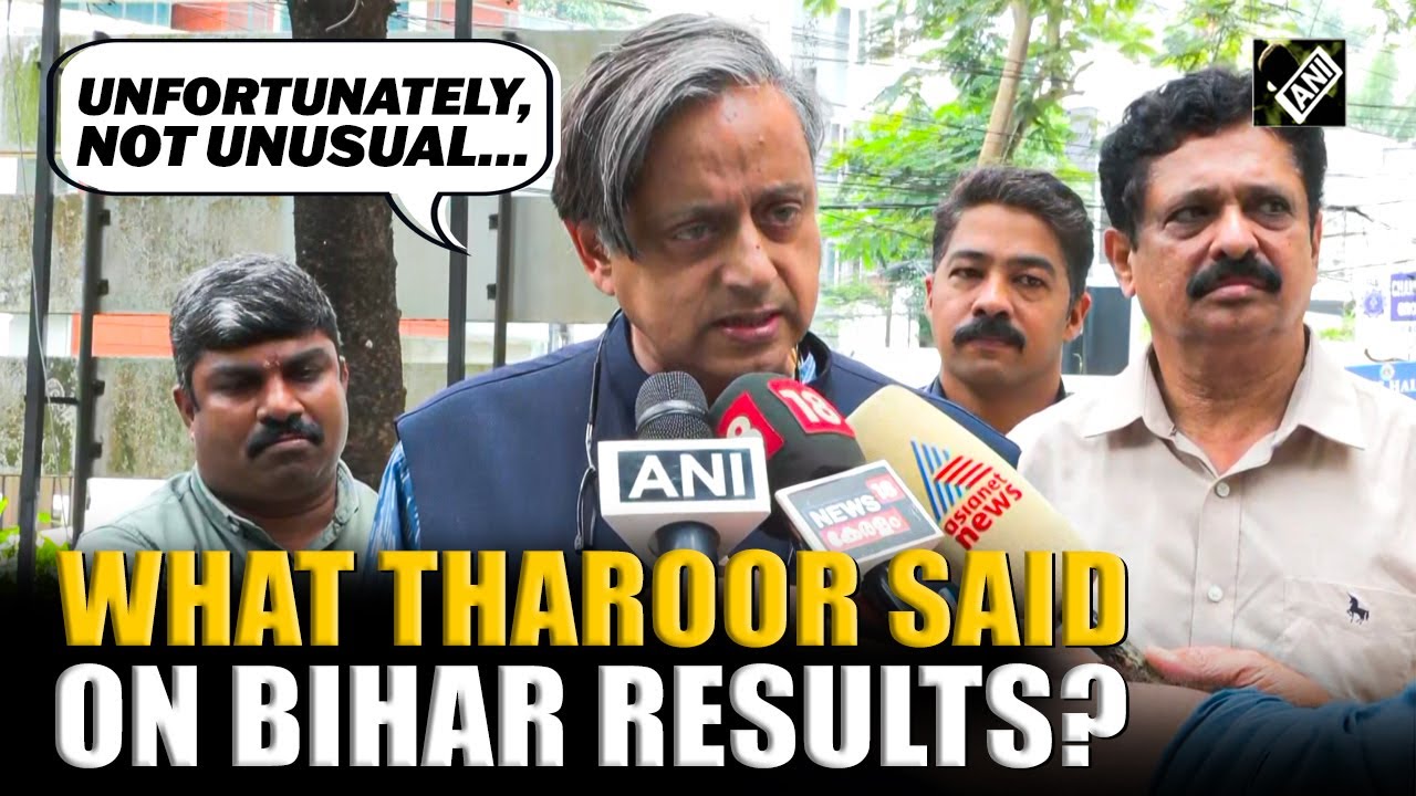 Tharoor Reacts to Bihar Election Results 😔