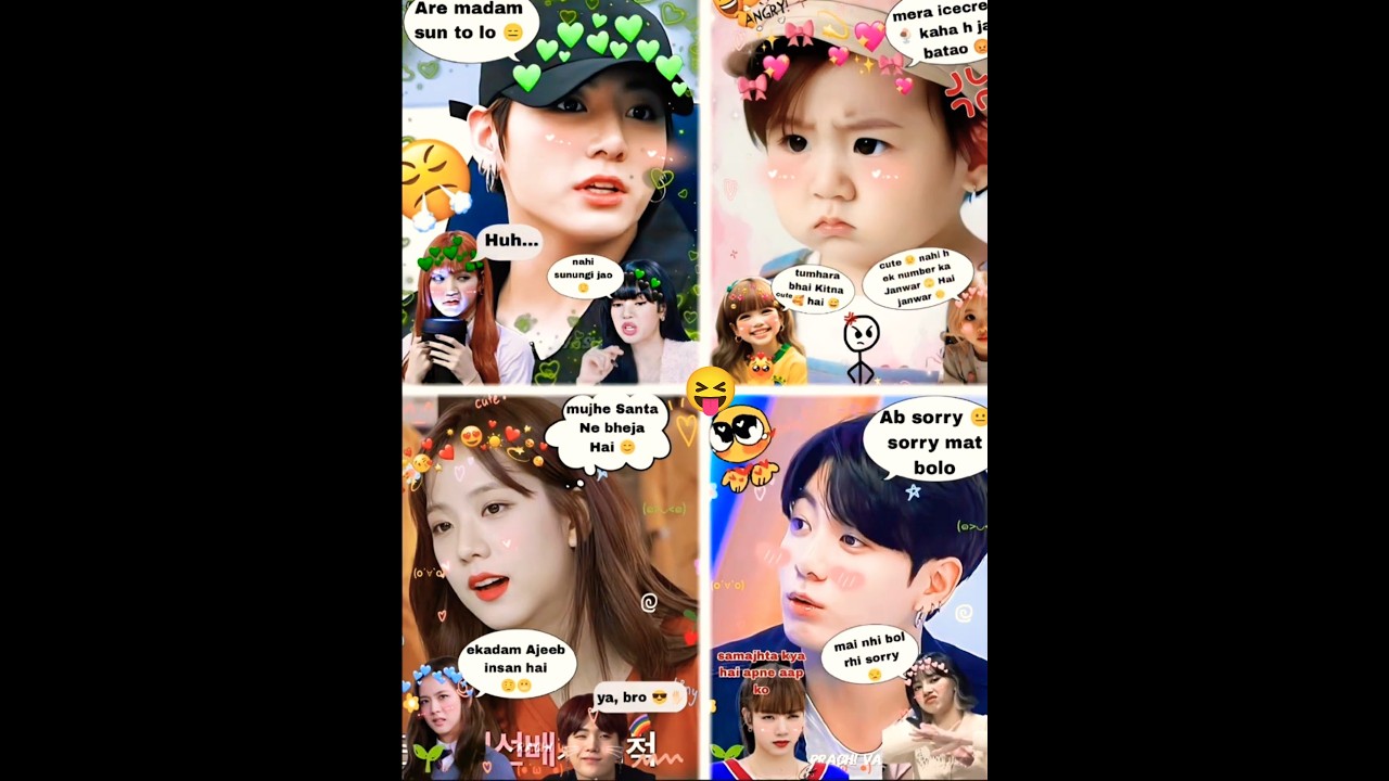 BTS & BLACKPINK Funny Hindi Dubbed Video 🤣