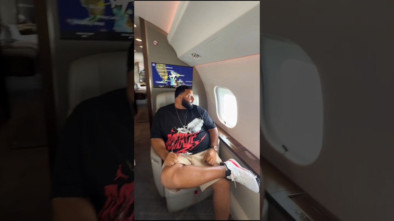 DJ Khaled Finds Happiness on His Private Jet ✈️