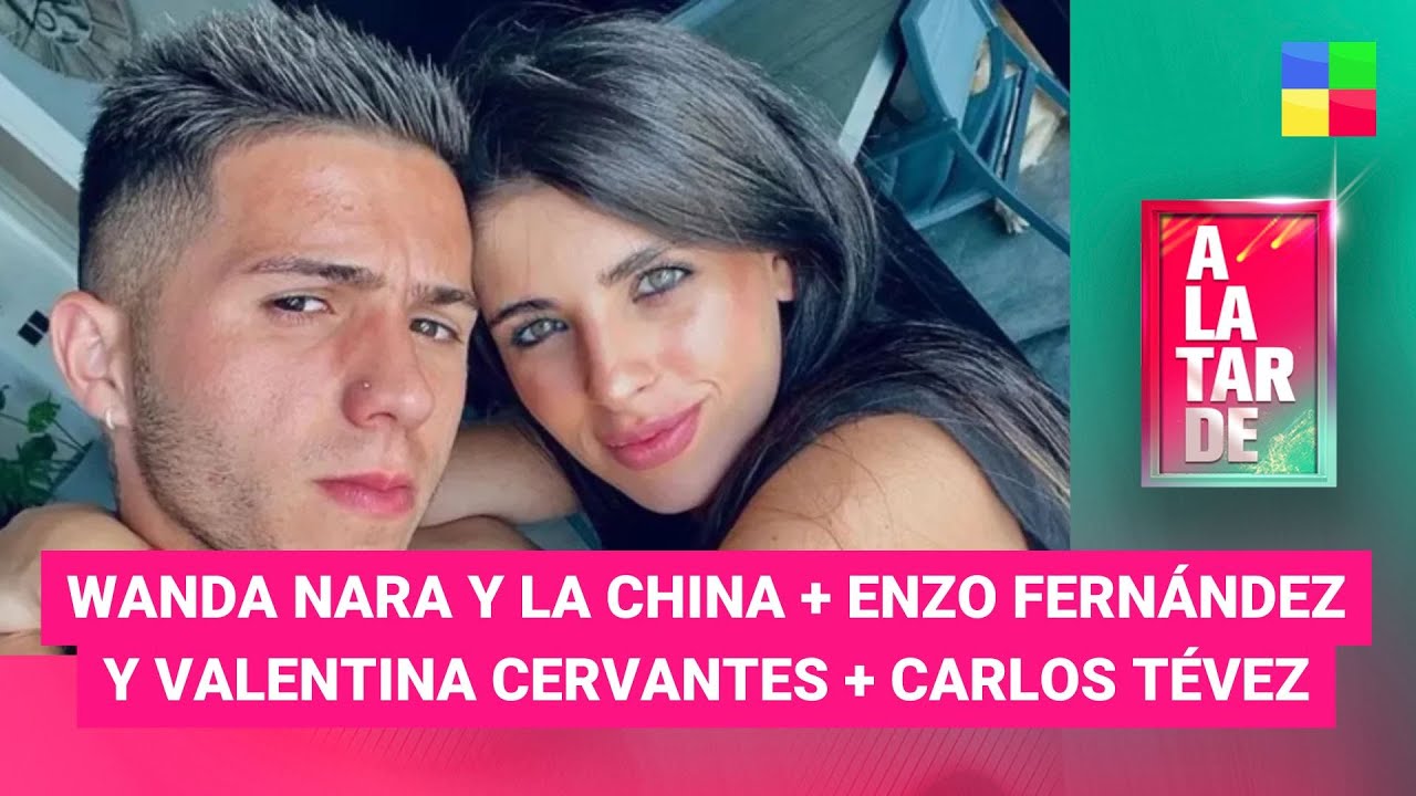 Wanda Nara, La China, Enzo Fernández y Valentina Cervantes en A La Tarde