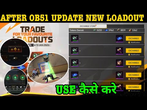 New Loadout Exchange Event Kya Hai | How To Use New Loadout In Free Fire Br/Cs Rank FF